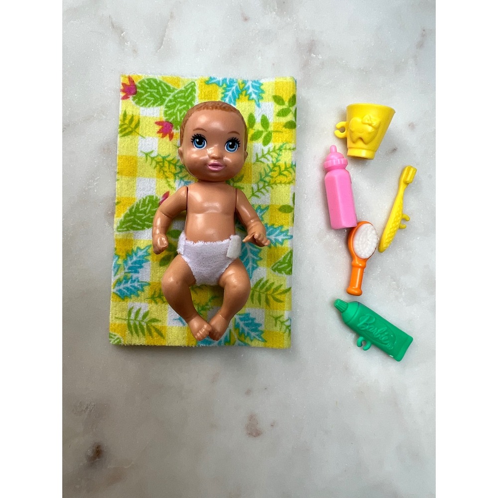 Mattel Barbie Infant Baby Doll and Toy Accessory Lot